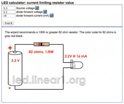 Online Calculator for Series Resistors