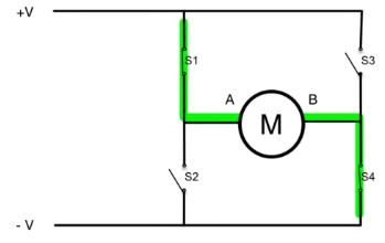 H-bridge that uses switches